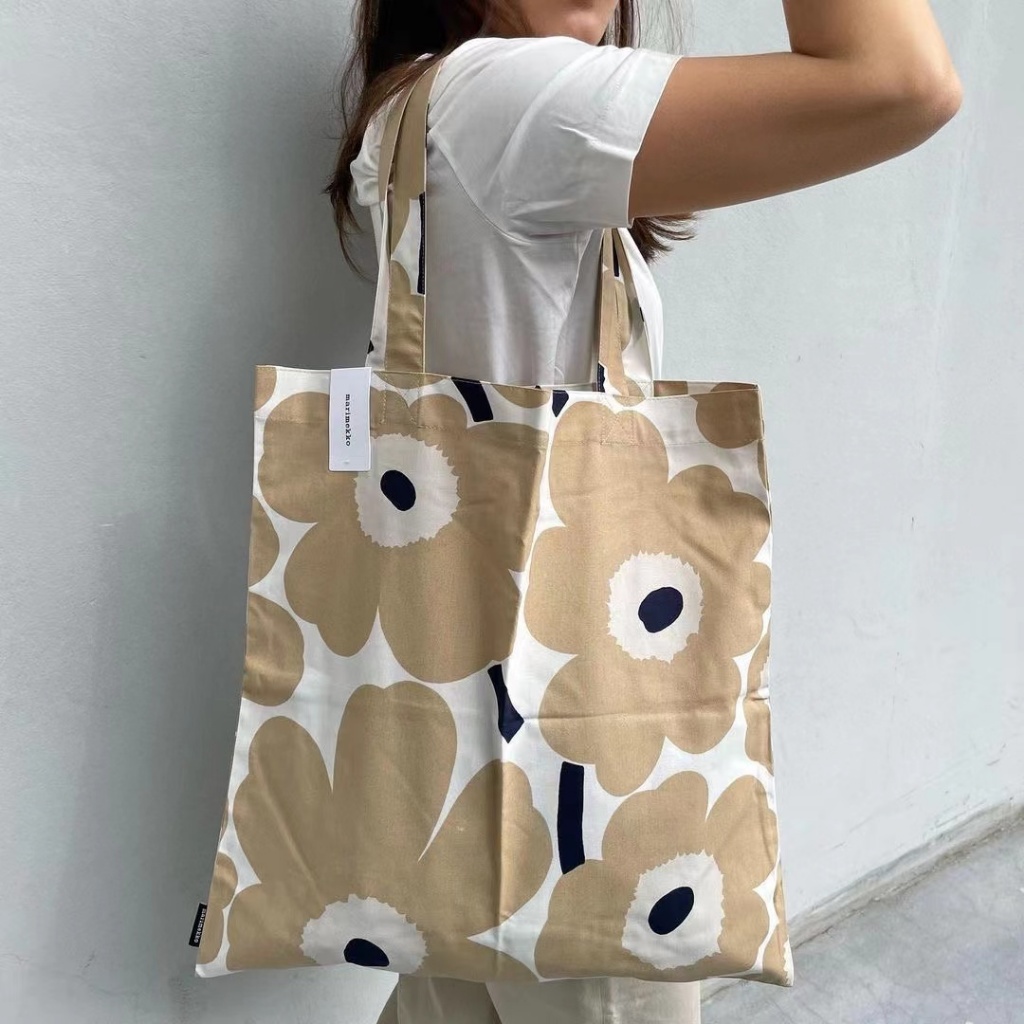 (พร้อมส่งในไทย) New Marimekko Tote Bag ของแท้ 100%/Canvas, Shoulder Shopping Bag - รูปที่ 7