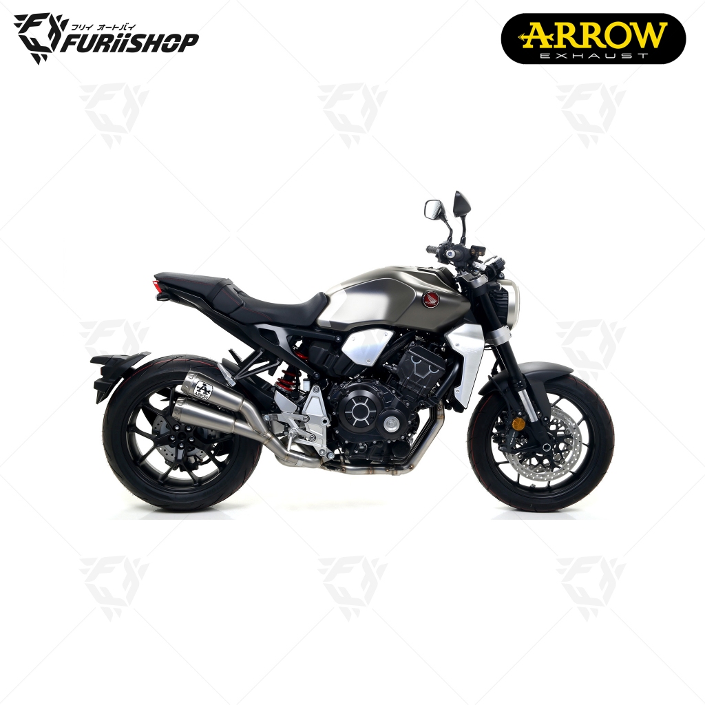 ท่อสูตร/ท่อแต่ง/ท่อไอเสีย Arrow Slip on Twin Moto GP Titanium : for Honda CB1000R 2018-2020/All new 