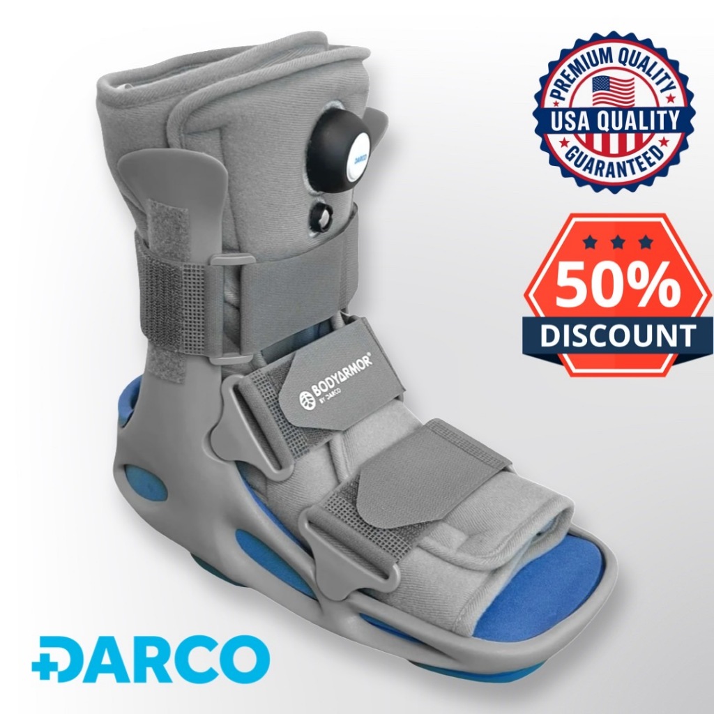 Air Walker Boot DARCO เเบบปั้มลม รุ่น Body Armor® Stirrup Walker - Statos 8 (ของเเท้) -Standard (1 ช
