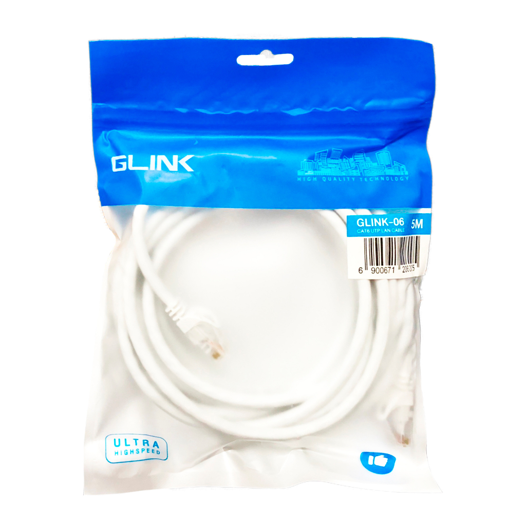 สายแลน Cat6 Glink 5 เมตร (Glink Lan Cable Cat6 5m.)