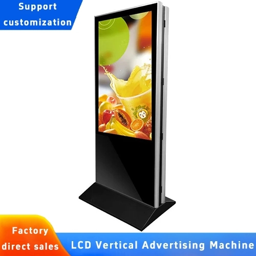 Floor Standing 43/49/55/65/75 Inch LCD Advertising Player 4k Vertical Monitor Totem Touch Screen