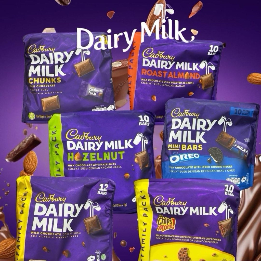 Cadbury Dairy milk minibars ช็อกโกแลตบาร์