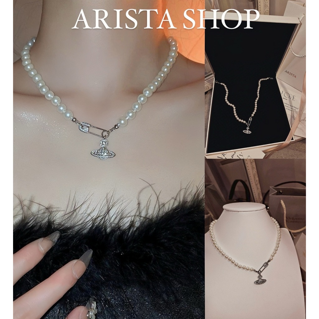 ❌พร้อมส่ง ส่งไว❌สร้อยคอมุก VV New Collection (Pin Pearl)