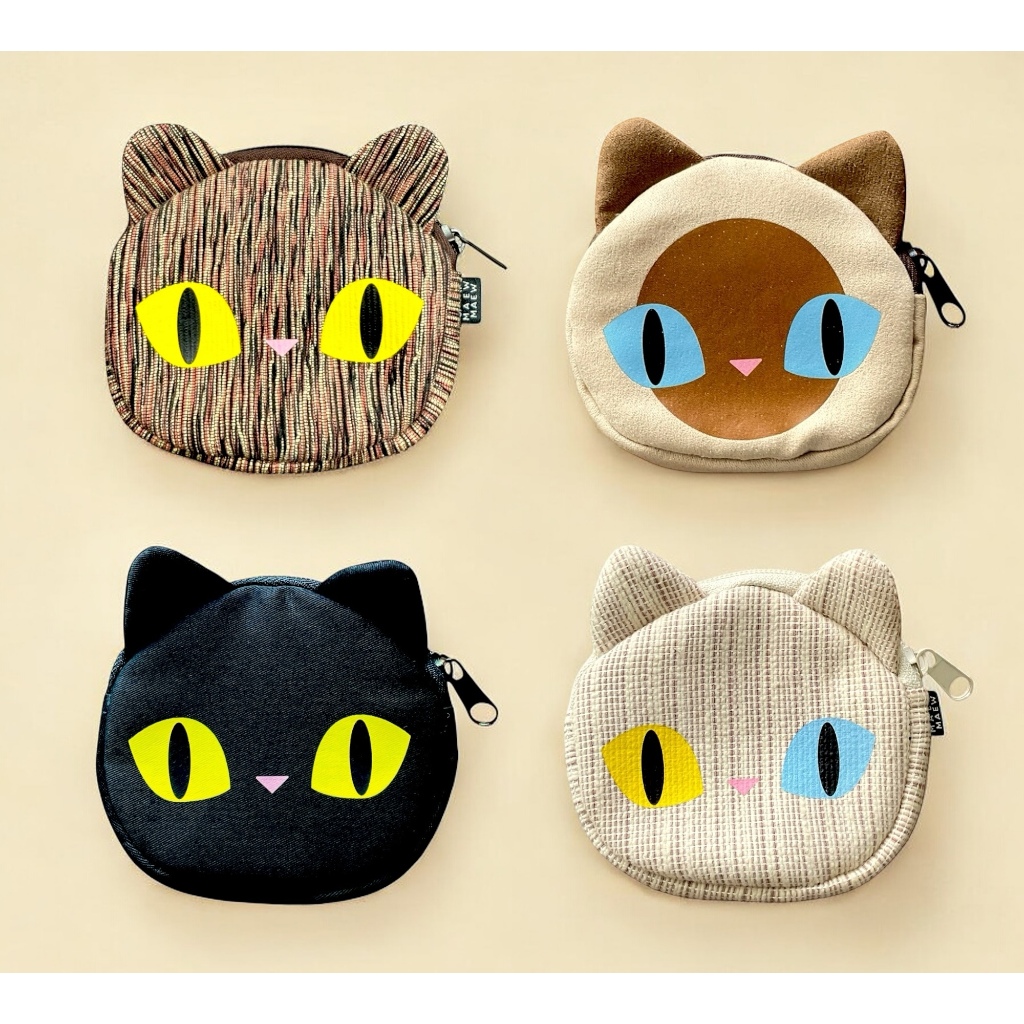 Cat Coin Pouch กระเป๋าใส่เหรียญ ทรงหน้าแมว