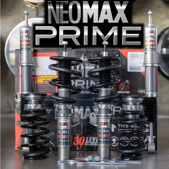โช๊คสตรัท ปรับเกลียว Silver Neomax PRIME รวมรุ่น ใหม่ล่าสุด neo max sport โช้คปรับนุ่มแข็งอ่อน ได้ 30 ระดับ โชครถยนต์