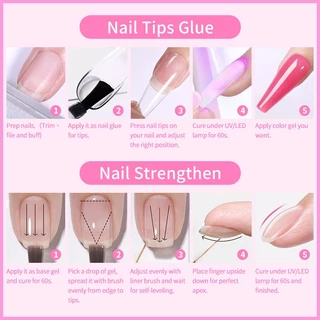 กาวเจล Born Pretty 6 in 1 กาวเจลต่อเล็บปลอม กาวติดเล็บ ขนาด 15ml สินค้าพร้อมส่ง