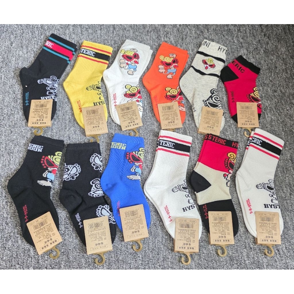 พร้อมส่ง // ถุงเท้าสำหรับเด็ก ลายเด็กจุก Hysteric Mini ถุงเท้าเด็ก