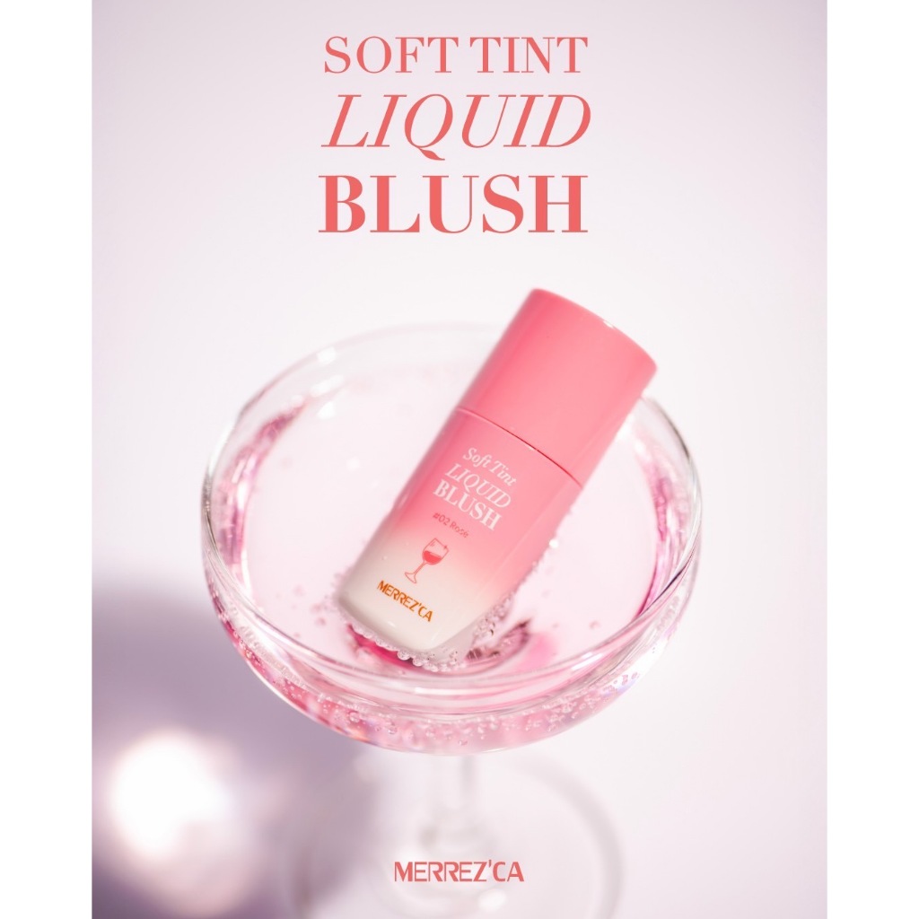 Merrezca soft tint liquid blush บลัชแก้มเด้ง จุ่มแก้มฉ่ำ เนื้อละมุน 4 กรัม มีให้เลือก 5 สี - รูปที่ 2