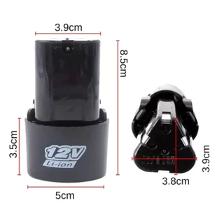 แบตเตอรี่ สว่านไร้สาย สว่าน 12V Lithium-ion Battery แบตลิเธียมไอออน ทรงสามเหลี่ยม สินค้าตามตัวเลือก
