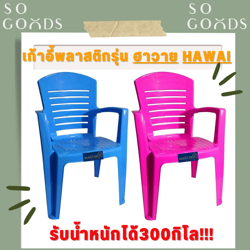 SOGOODS เก้าอี้พลาสติกมีพนักพิง มีที่วางแขน เกรดA ✅มี4สีให้เลือก✅ เก้าอี้ท้าวแขนตัวใหญ่ เก้าอี้พนักพิงหลังสูง