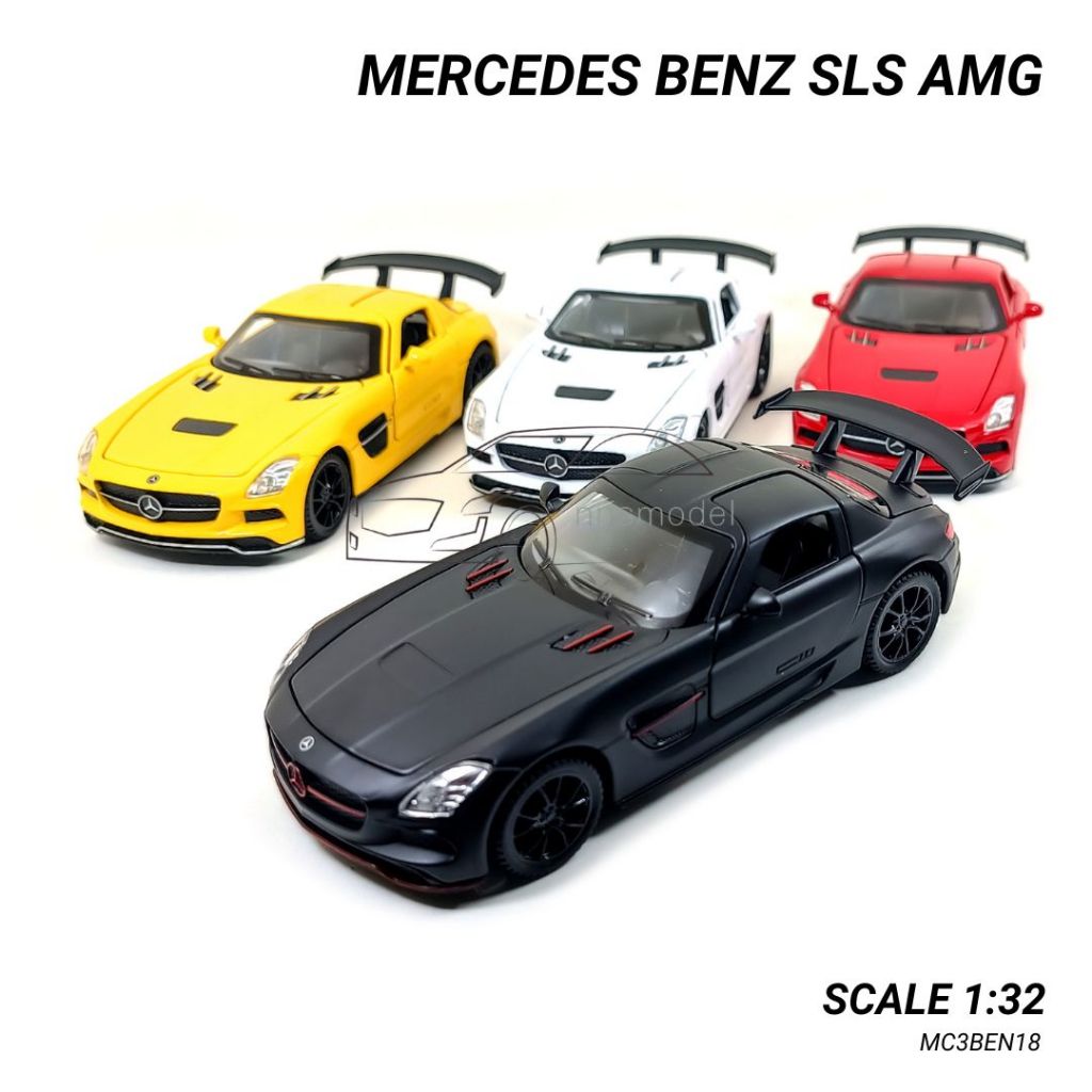 โมเดลรถเบนซ์ MERCEDES BENZ SLS AMG (Scale 1:32)