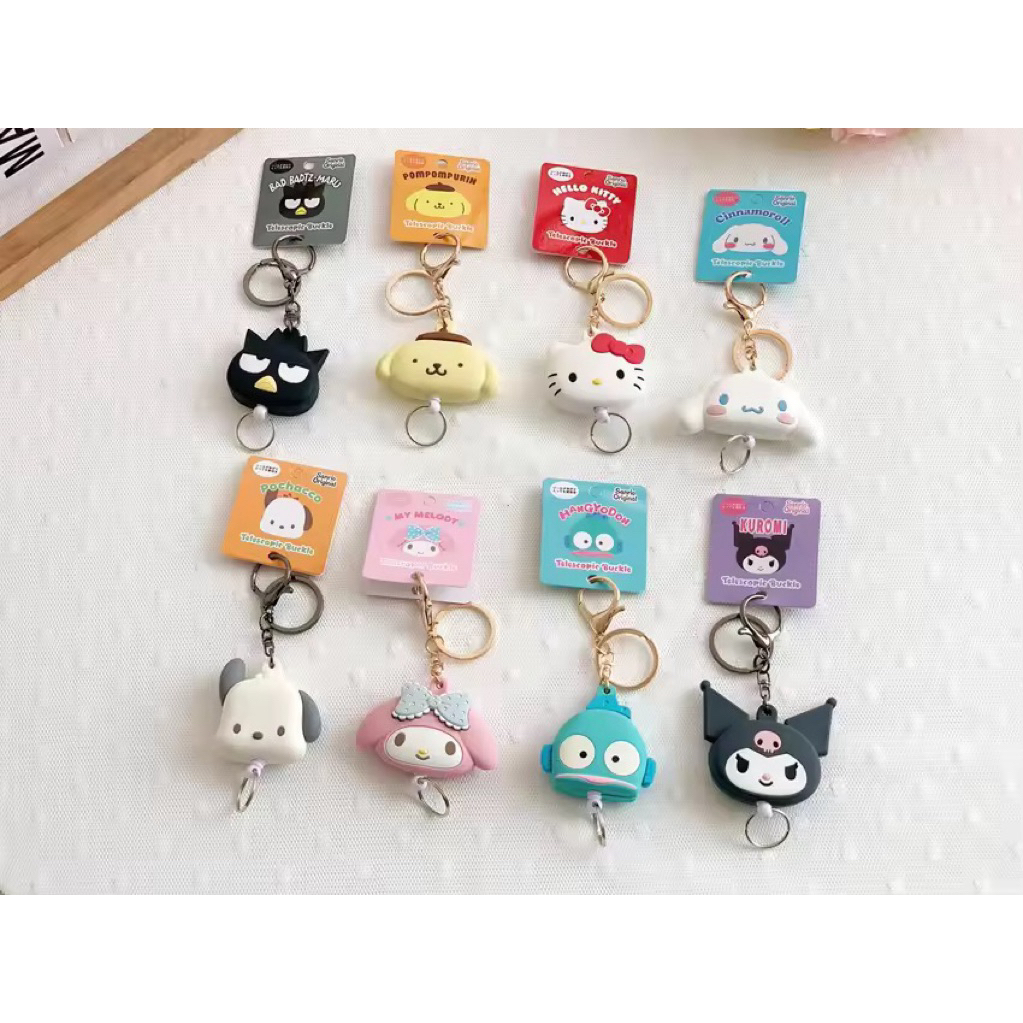 พวงกุญแจ Sanrio โยโย่ มีห่วงคลองพร้อมสายดึงยืดได้ 💕