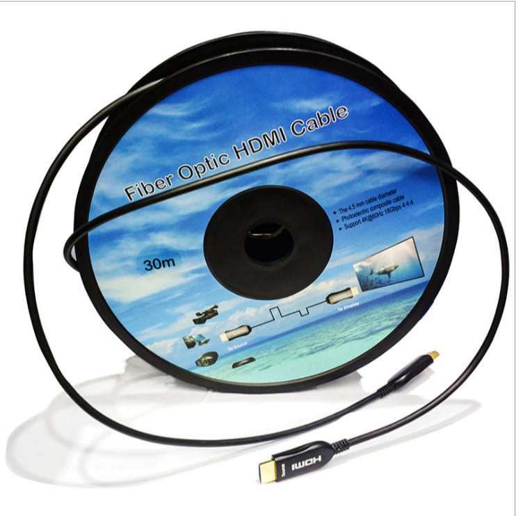 FIBER HDMI CABLE สาย เอสดีเอ็มไอ ไฟเบอร์ หัว HDTV cable 2.1 Support 4k 8k AOC
