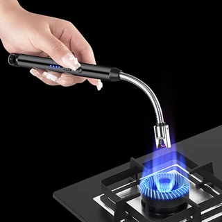 ไฟแช็ค ที่จุดไฟ เตาพกพา หัวฟูแฟชั่น แบบไฟฟ้า ชาร์จ USB