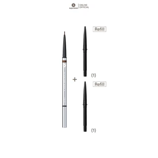 ถูก/แท้/มีไลฟ์ ดินสอเขียนคิ้ว Supermom 2in1 Slim Eyebrow Pencil ซุปเปอร์มัม เขียนคิ้ว เนื้อนุ่ม คิ้วสวย ธรรมชาติ ติดทน