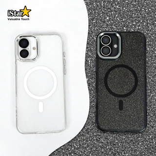 [iStar] เคสใสกากเพชร แม่เหล็ก ป้องกันการชน เคสไอโฟน For ipone 17promax 17Pro 17Air 17 16 15 14 13