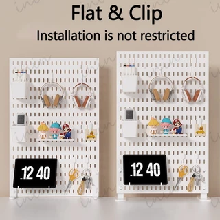 GooBoo DIY Pegboard Desktop เพ็กบอร์ด บอร์ดรูพลาสติก สำหรับจัดเก็บของพร้อมชุดติดตั้ง ตัวจัดโต๊ะเล่นเกม