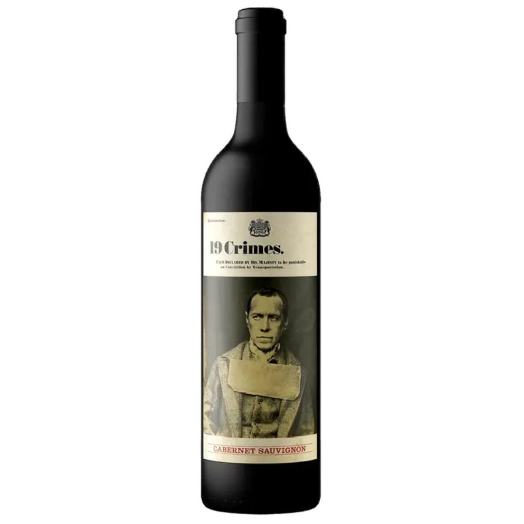 ขวดไวน์เปล่าสำหรับตกแต่ง ตั้งโชว์ สะสม 19 Crimes Red Blend 2021