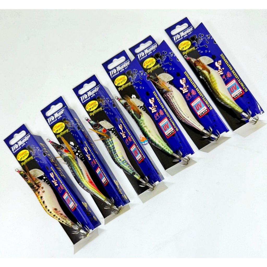 กุ้งตกหมึก PRO HUNTER Egiking รุ่น Natural 7395 มีขนาด 2.2&2.5 &3.0 มีเสียง