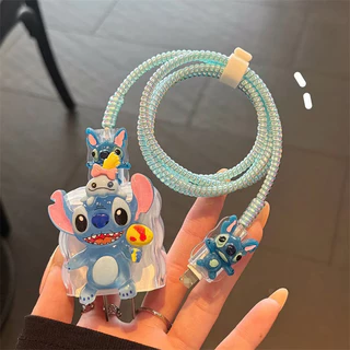 เคสหัวชารจ์ 【ส่งจากไทย มาใหม่ 1ชุด 5ชิ้น】 เคส สำหรับ ไอโฟน 18W/20W สายชาร์จ ลายการ์ตูนน่ารัก Cable