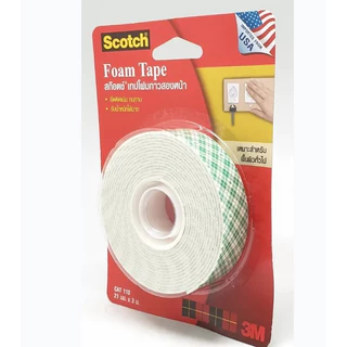 3M SCOTCH เทปโฟมกาวสองหน้า #110 CAT110 , ขนาด 21 มม.