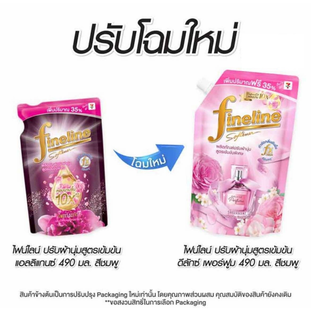 FINELINE ไฟน์ไลน์ น้ำยาปรับผ้านุ่มเข้มข้น แอลลิแกนซ์  490มล. (สินค้าบรรจุลงกล่อง)