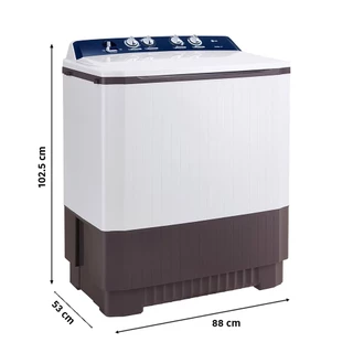 แอลจี เครื่องซักผ้า 2 ถัง 10 กก. รุ่น TT10NARG LG TWIN TUB WASHING MACHINE 10KG TT10NARG WHITE