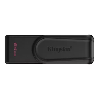 [รุ่นใหม่] Kignston 64GB Portable USB 3.2 Gen 1 DataTraveler Exodia S USB Flash Drive (Black/Black) DTXS/64GB
