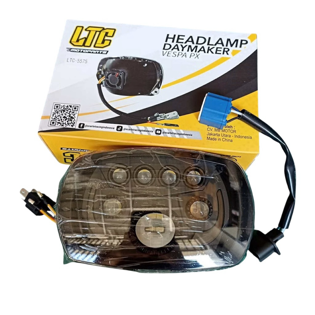 หัวไฟหน้า LED Daymaker สำหรับ Vespa PX (LTC-5575)