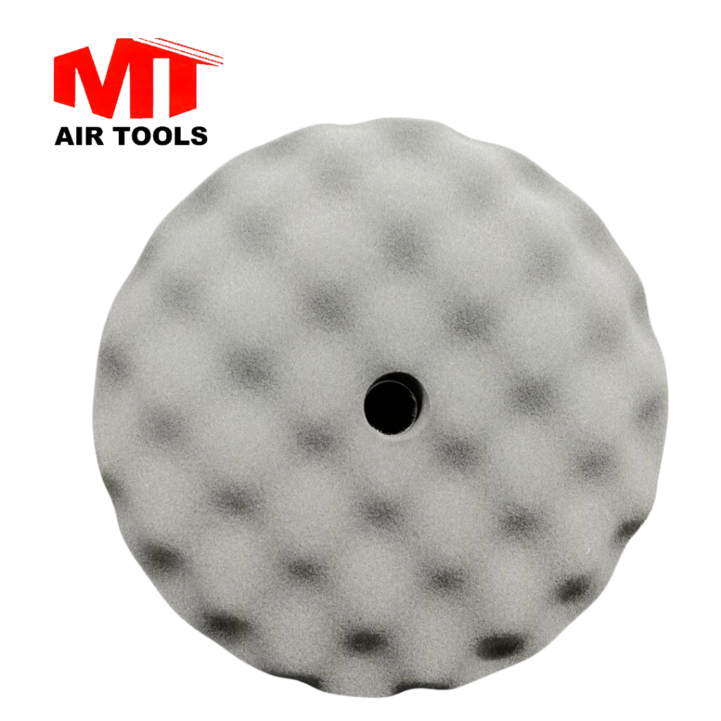 ฟองน้ำขัดเงา 9นิ้วรุ่นมีขอบหุ้มแป้นขัด เนื้อฟองน้ำละเอียดสำหรับขัดชักเงาสีรถเก็บรอยกระดาษทรายและรอยขนแกะให้รถเงางาม