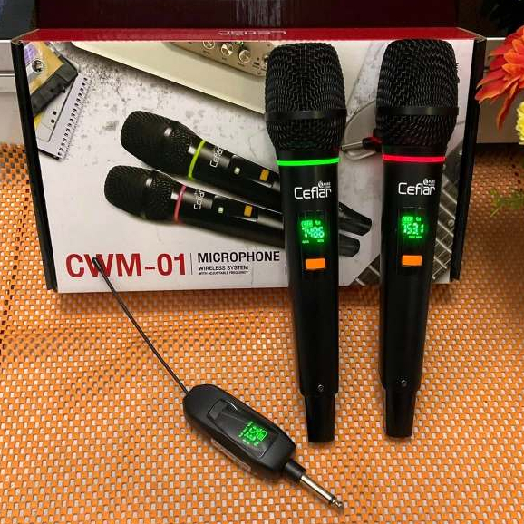 CEFLAR CWM-01 MICROPHONE WIRELESS SYSTEM ไมโครโฟน รุ่นใหม่ล่าสุด เสียงดี ใช้งานง่าย ชาร์จแบตเตอรี่