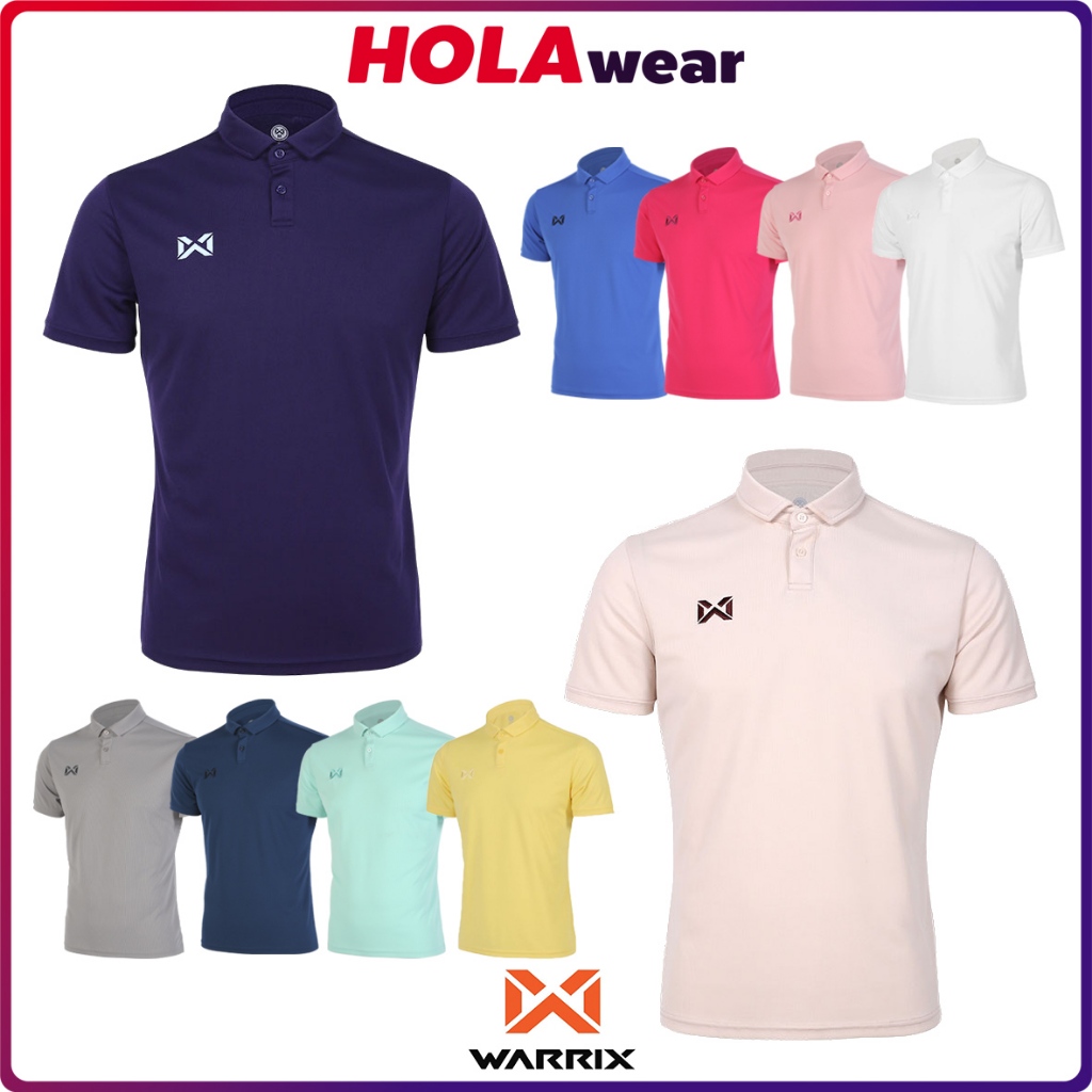 เสื้อโปโล WARRIX 232PLACL34 โลโก้ปัก รุ่น PIN POLO SHIRT โพส 1/2