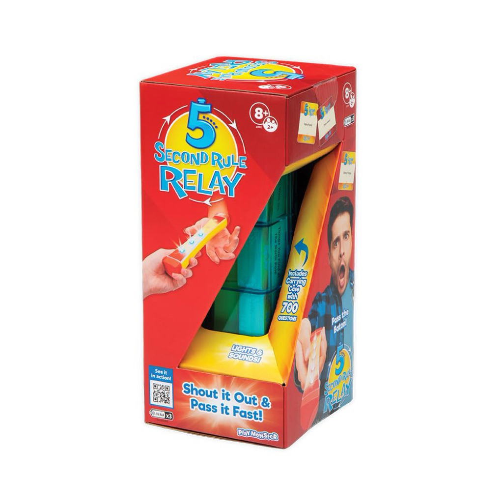 พรีออเดอร์ 💯🇬🇧 5 Second Rule Relay | Family Party Game | Electronic Relay Baton | Shout It Out & Pas