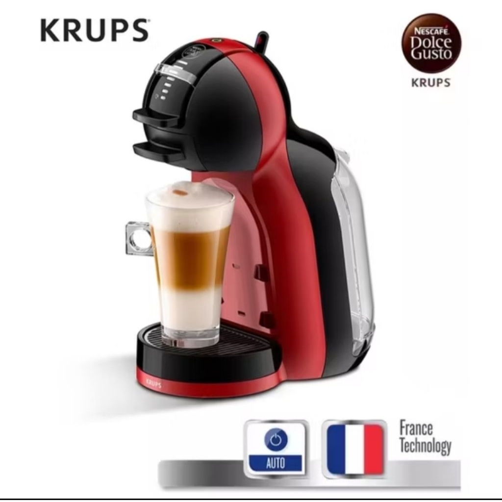 KRUPS เครื่องชงกาแฟแคปซูล Nescafe Dulce Gusto สีดำแดง รุ่น KP120166/KP120H66/KP120866