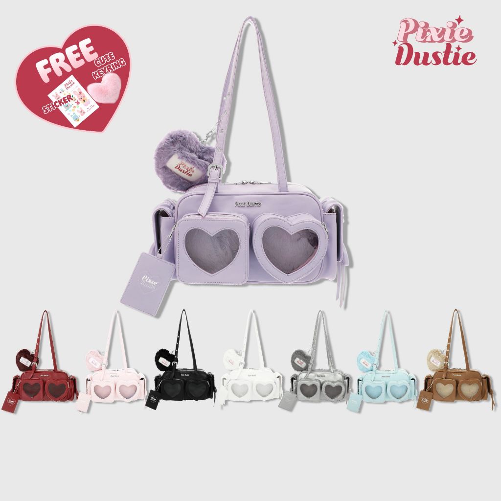 Louis Montini (Pixie Dustie) กระเป๋าสะพายไหล่ทรงเตาอบ รุ่น Pixie Too Heart Bag PIX13