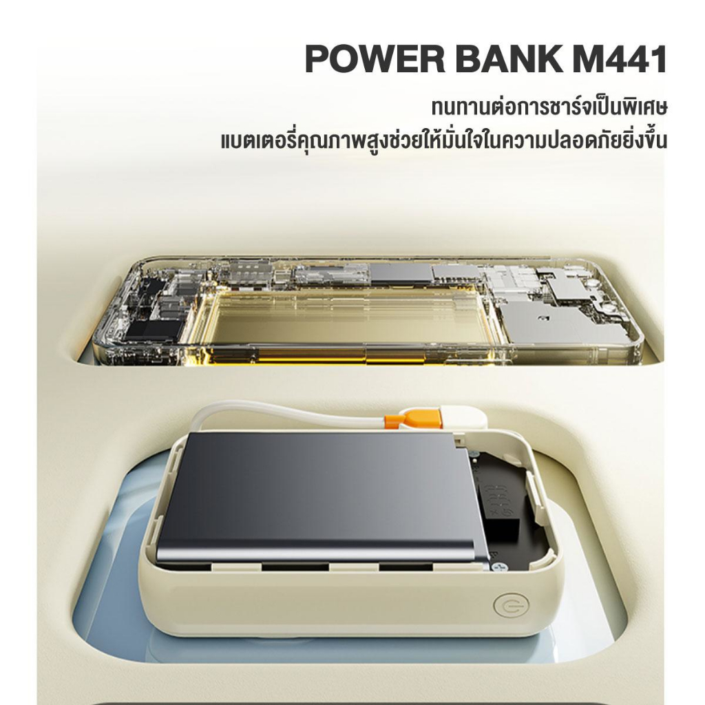 [CCC wireless charge] iMI Powerbank Magnetic 20000mAh พาวเวอร์แบงค์ไร้สาย ชาร์จเร็ว 22.5W แบตสำรอง - รูปที่ 4