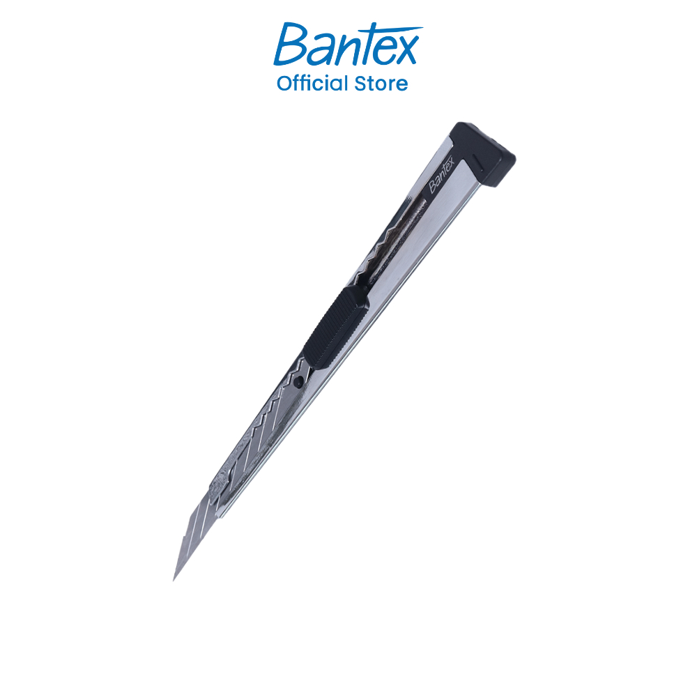 Bantex คัตเตอร์ คัตเตอร์ตัดกระดาษ 9mm กระชับมือ ตัดง่าย มีที่ตัดใบมีดในตัว วัสดุแข็งแรง Cutter