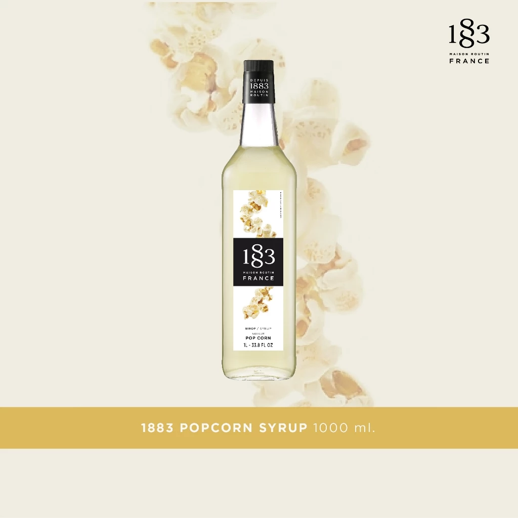 1883 น้ำเชื่อมกลิ่นป๊อปคอร์น | POPCORN SYRUP 1000 ml. (SKU 5291)