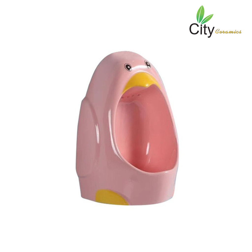 มี 6 สีให้เลือก CITY โถปัสสาวะเซรามิคสำหรับเด็ก โถชักโครก รูปที่ 7