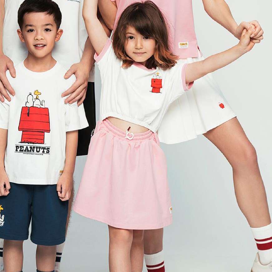 GIORDANO เดรส เด็ก Junior's French Terry Dress (Snoopy) 03465266