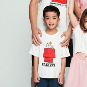 GIORDANO เสื้อยืด เด็ก Junior's Sorana Printed Tee (Snoopy) 03085295