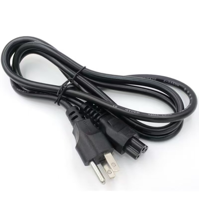 สายไฟ AC copper แท้ 100% แบบ 3 รู ปลั๊กเสียบแบบ 3 ขา สำหรับเชื่อมต่อ adapter notebook (ยาว1.5เมตร)