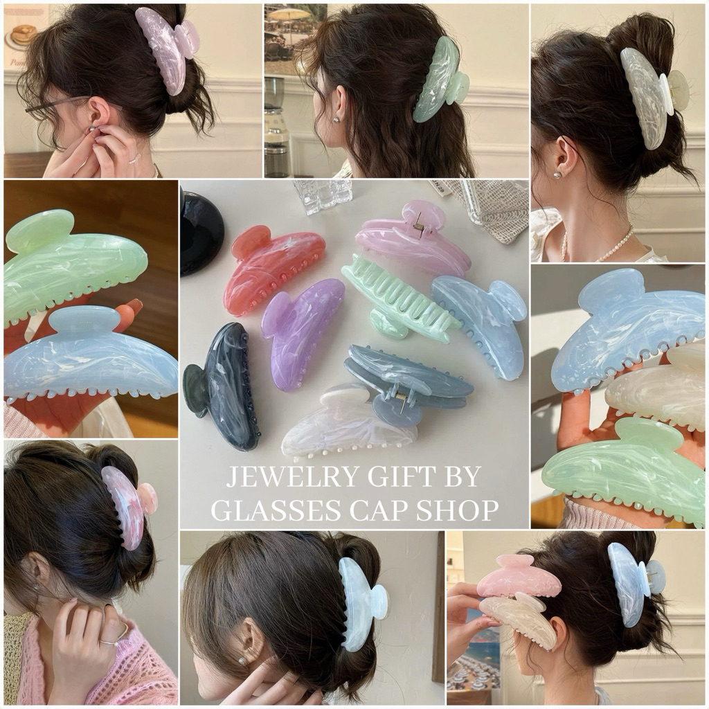 🌸พร้อมส่ง🌸 กิ๊บหนีบผม ลายหินอ่อน สีพาสเทล ร้านในไทย🇹🇭