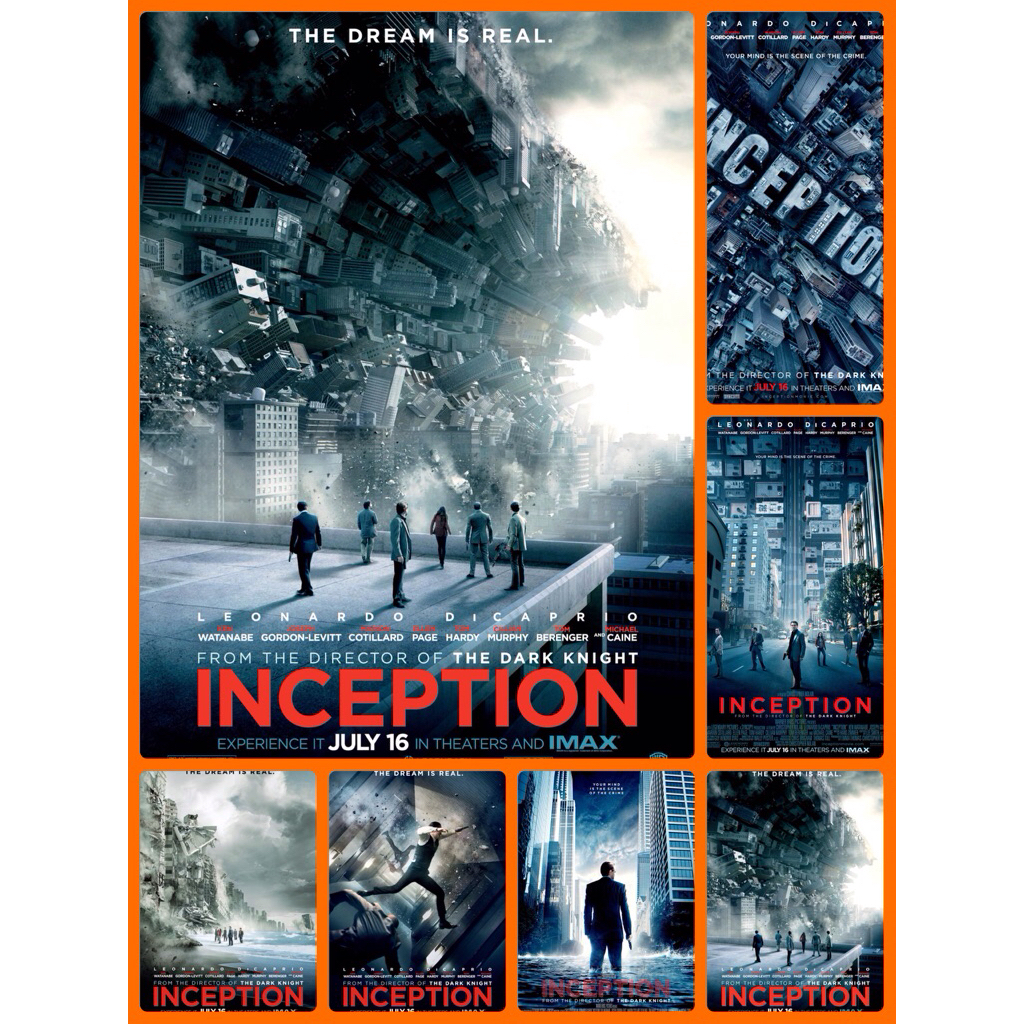 โปสเตอร์ หนัง Inception จิตพิฆาตโลก  ลีโอนาร์โด 11.5 X 16.5 นิ้ว (A3