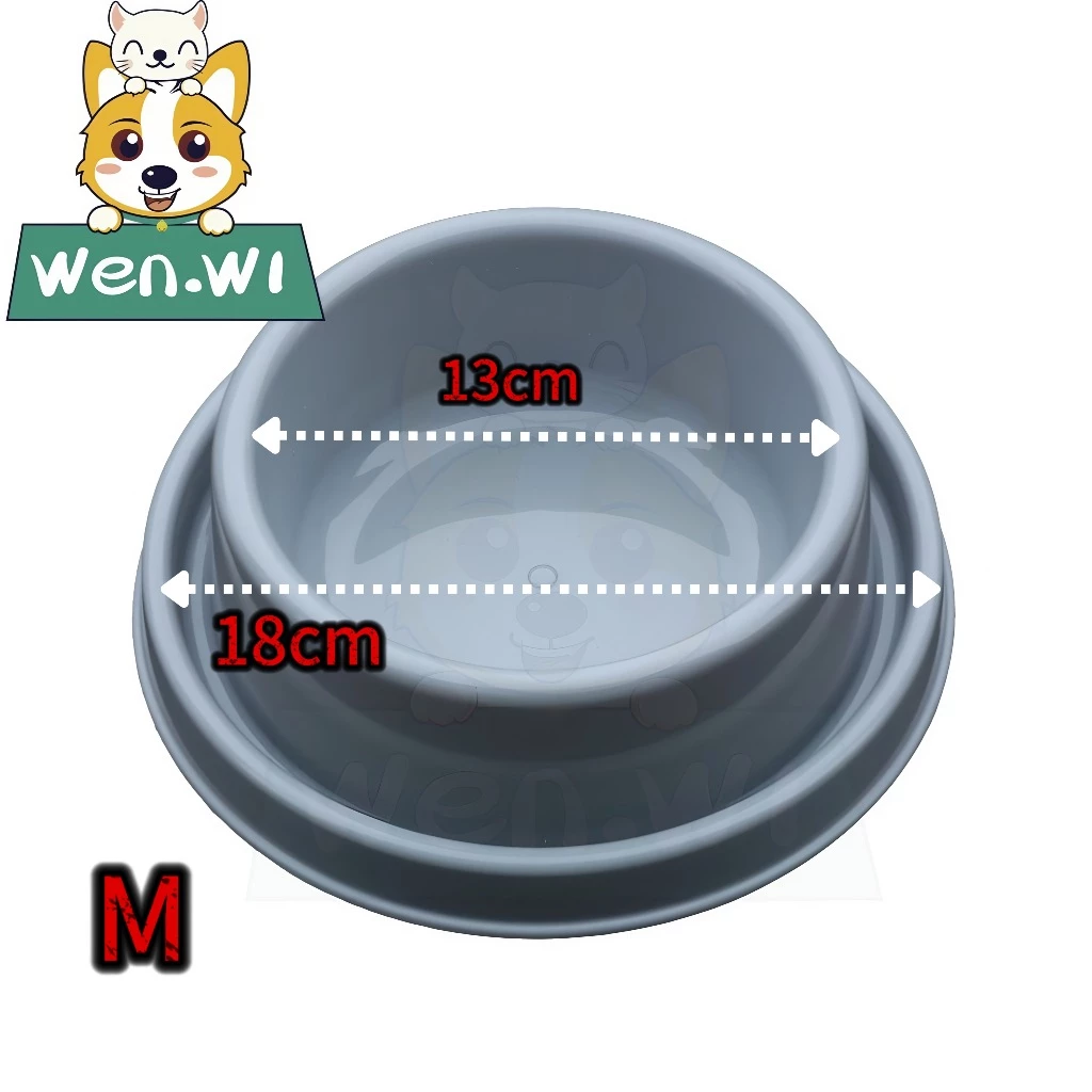 wen.W2 ชามอาหารสัตว์กันมด กันลื่น พลาสติกรีไซเคิล ล้างง่าย thumbnail 4