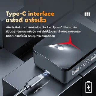 🔥หูฟังบลูทูธ รุ่นล่าสุด🔥หูฟังบลูทูธไร้สาย คุณภาพเสียงคมชัด สเตอริโอ M90 Pro หูฟังบลูทูธไร้สาย V5.3