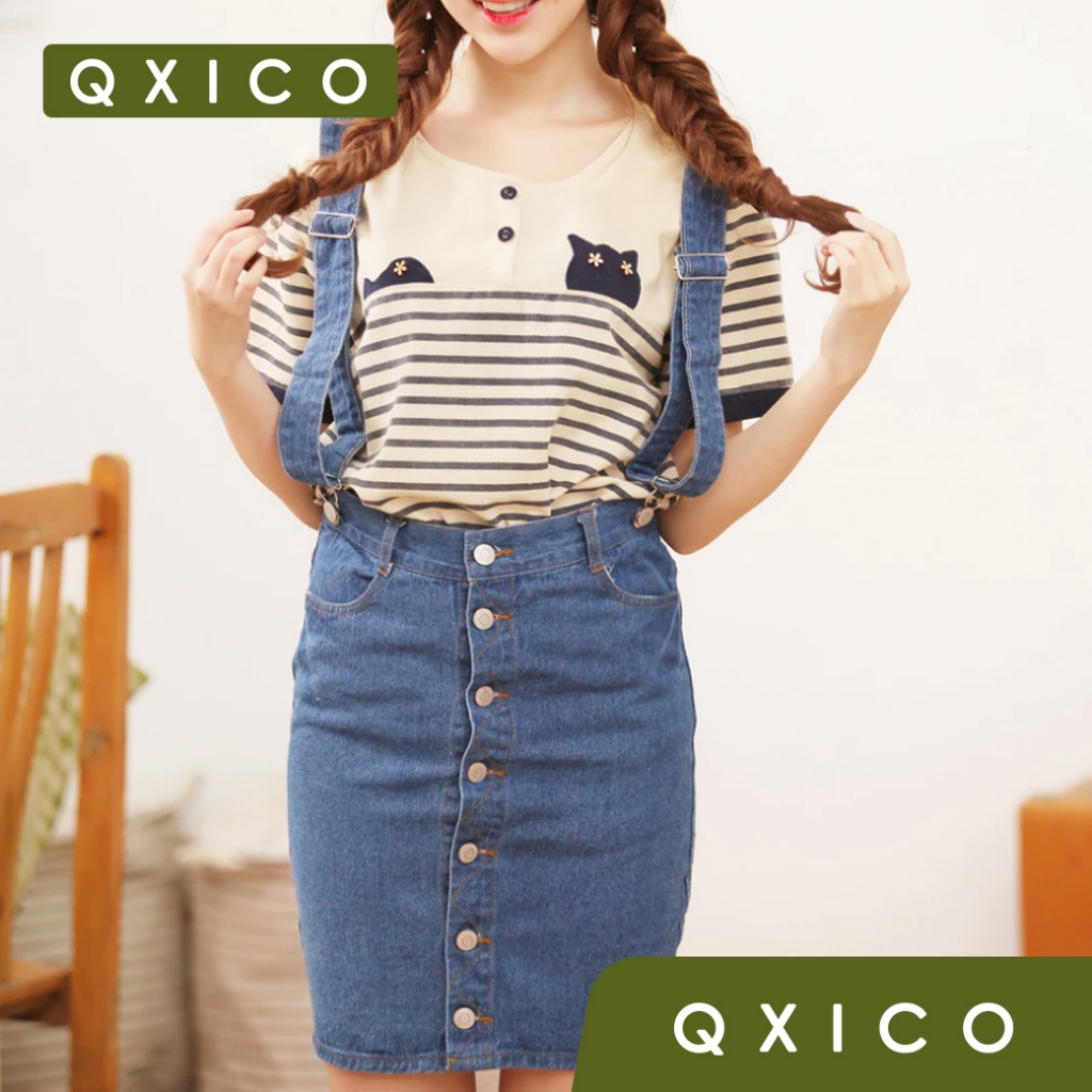 Qxico รุ่น QX1600 [ พร้อมส่ง ] เอี้ยมกระโปรงยีนส์สวยมาก