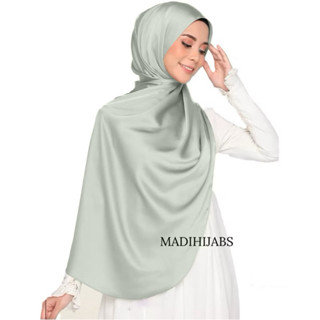 SHAWL SATIN SILK CURVE ผ้าซาตินซิลค์พรีเมียมมุมโค้ง พันยาว