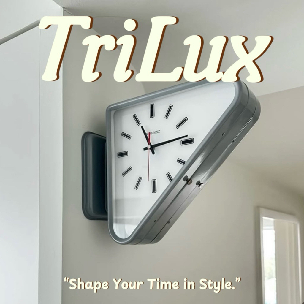 Mr.wall studio - นาฬิกาทรงสามเหลี่ยม + ไฟ DIY ✨ ติดตั้งง่าย ตั้งโชว์แล้วเท่! 🔺