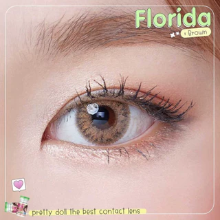 (COD) คอนแทคเลนส์ Contactlens สายฝ Florida สายตา+ปกติ Prettydoll 0 ถึง - 6.00 เลนส์นิ่มสบายฟรีตลับ